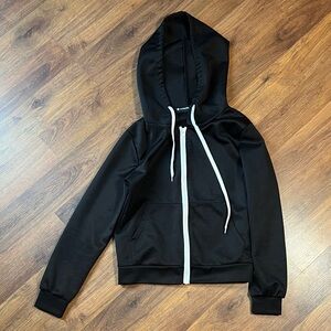 Black Zip-Up Hoodie